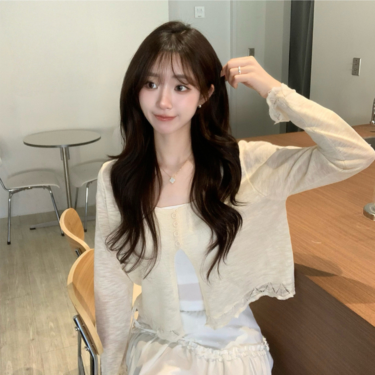 【SET】キャミソール＋ボタンカーディガン LIGHT YELLOW