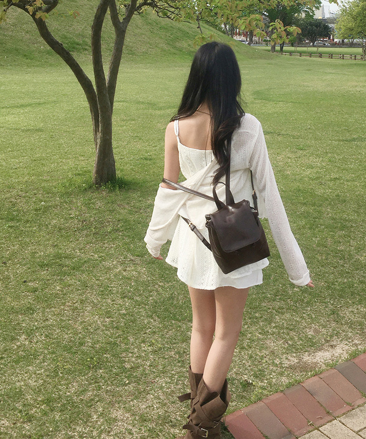 レースニットキャミソールミニワンピース CREAM(MINI)