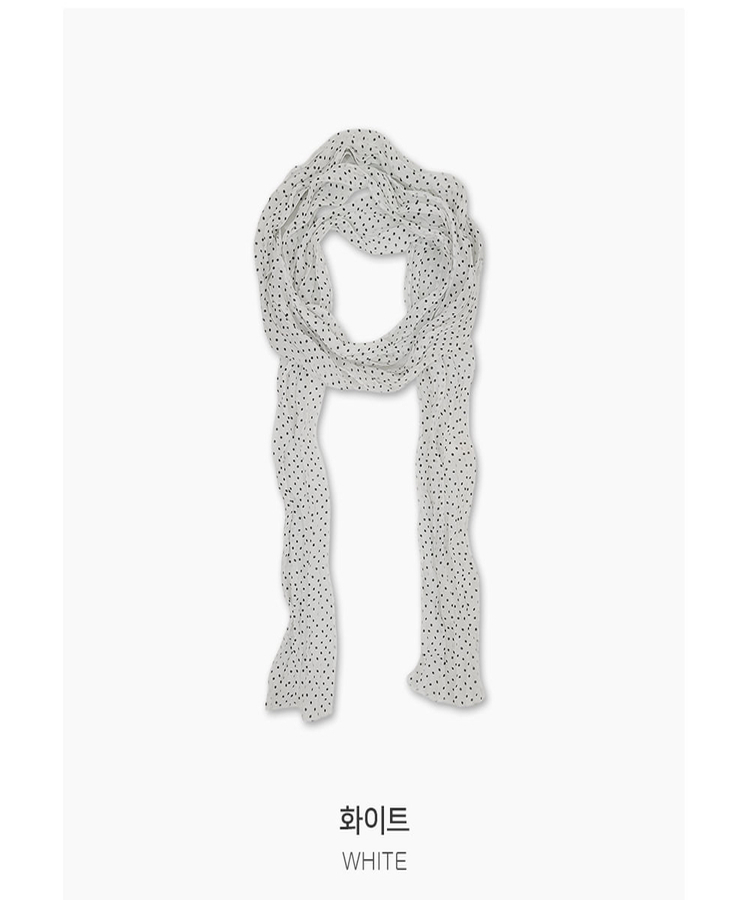 シフォンドットロングスカーフ