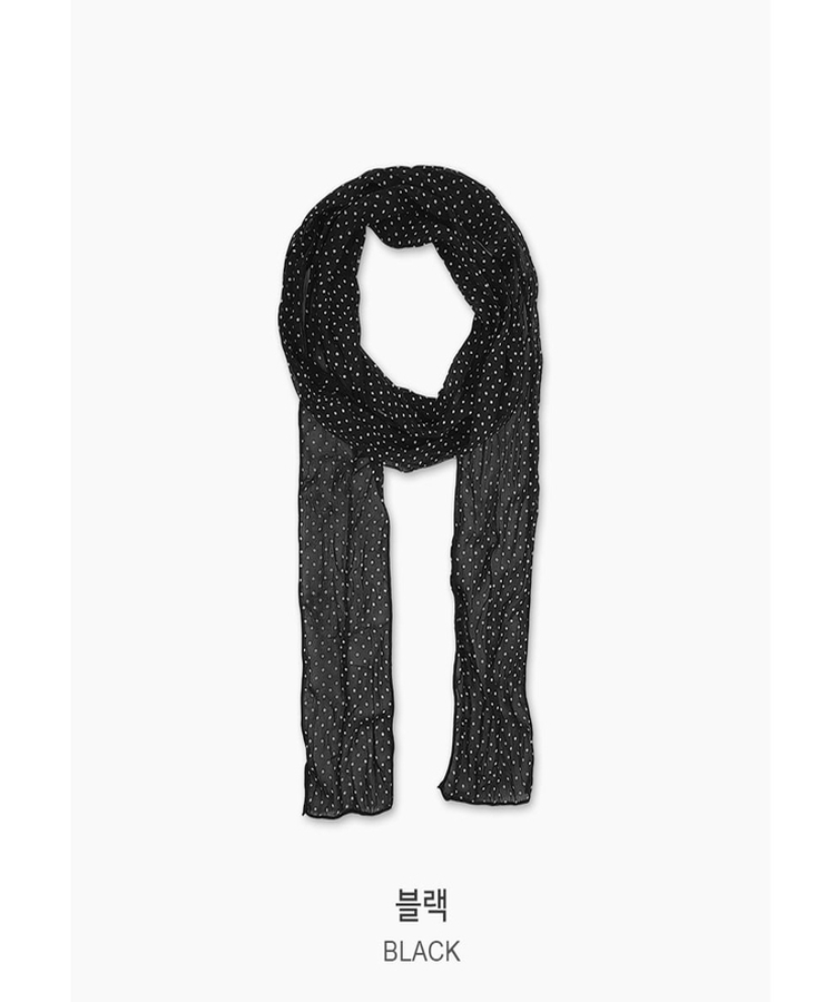 シフォンドットロングスカーフ