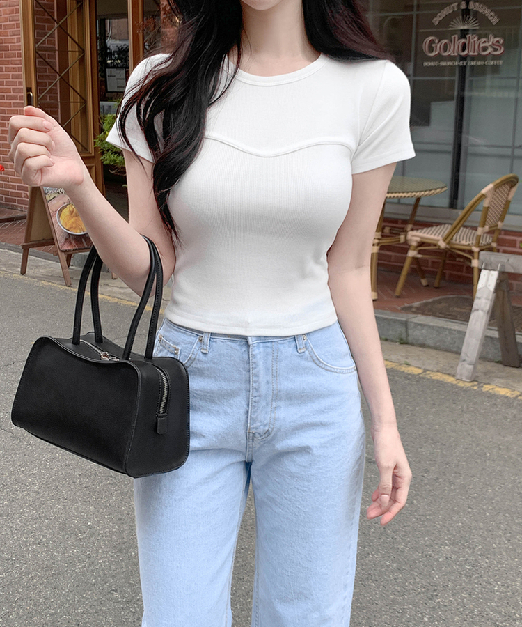 デイリーラウンド半袖Tシャツ IVORY