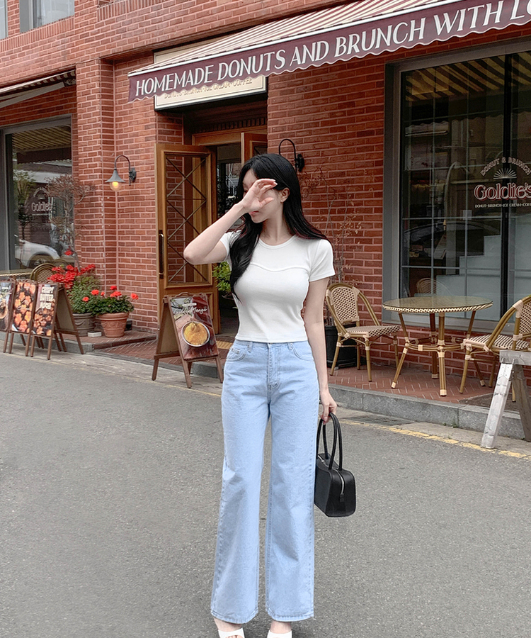 デイリーラウンド半袖Tシャツ IVORY