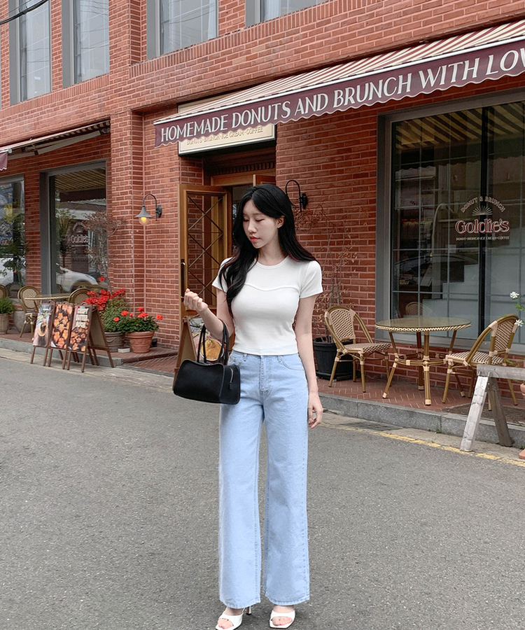 デイリーラウンド半袖Tシャツ IVORY