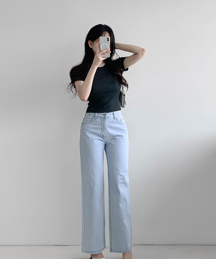 デイリーラウンド半袖Tシャツ NAVY