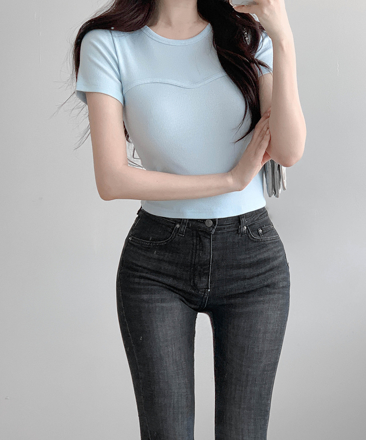 デイリーラウンド半袖Tシャツ SKY BLUE