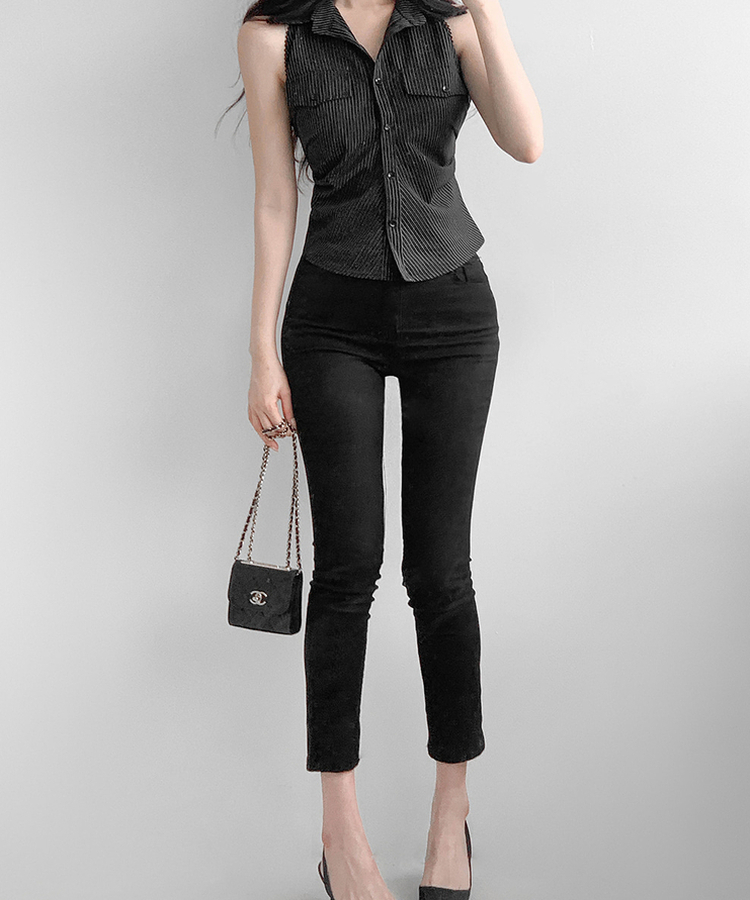 バックリボンブラウス BLACK