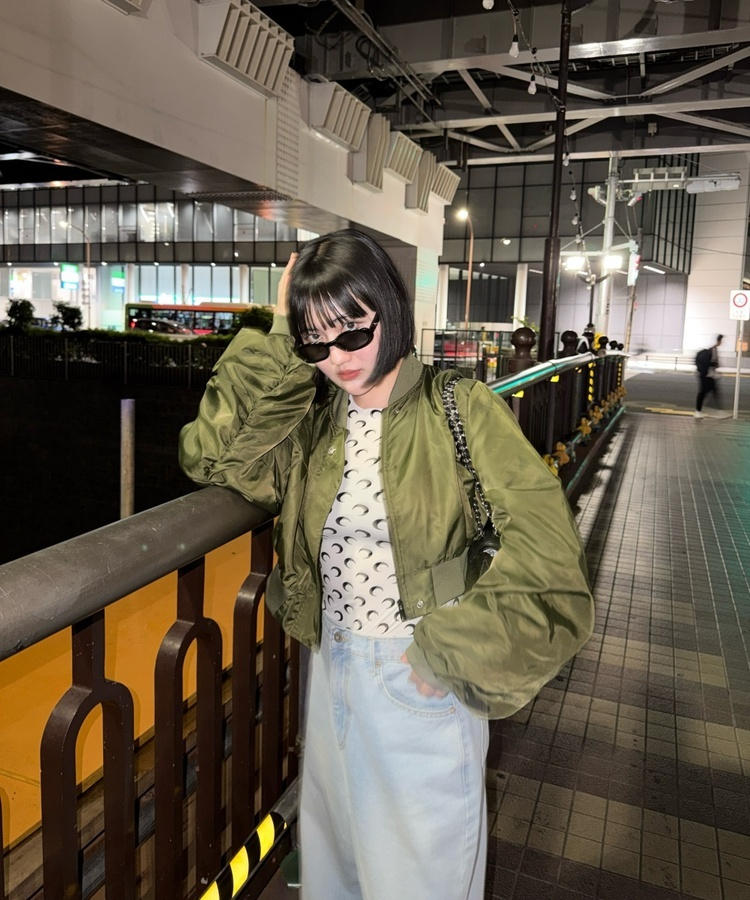 데미지 컷 와이드 데님 팬츠 연청