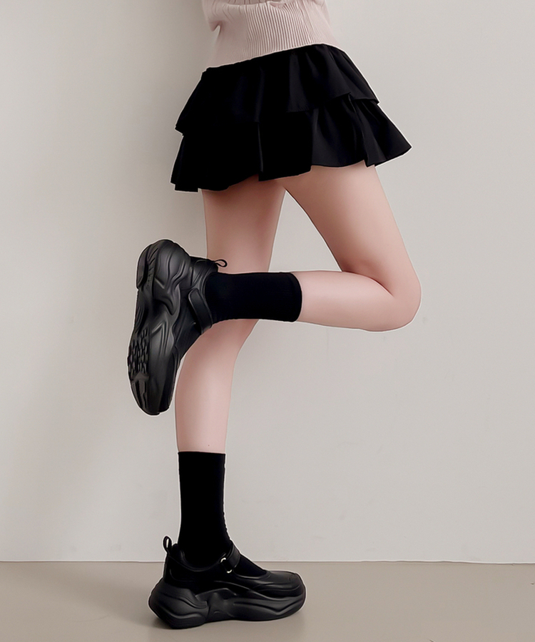 ラブリーティアードミニスカート BLACK