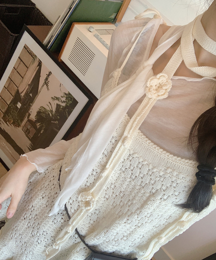 【＋タイ】キャミソールニットワンピース IVORY