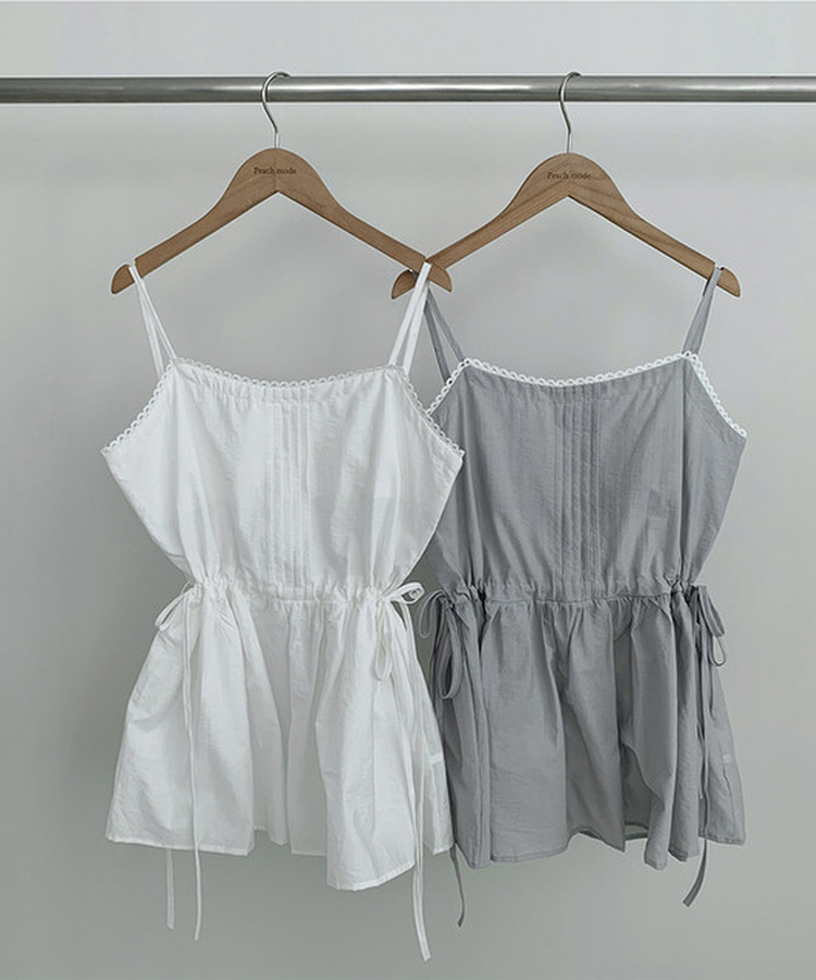 スクエアネックシアリングフレアミニワンピース