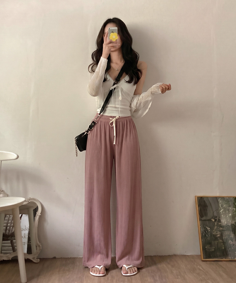 ストレッチデイリーパンツ(6color) PINK