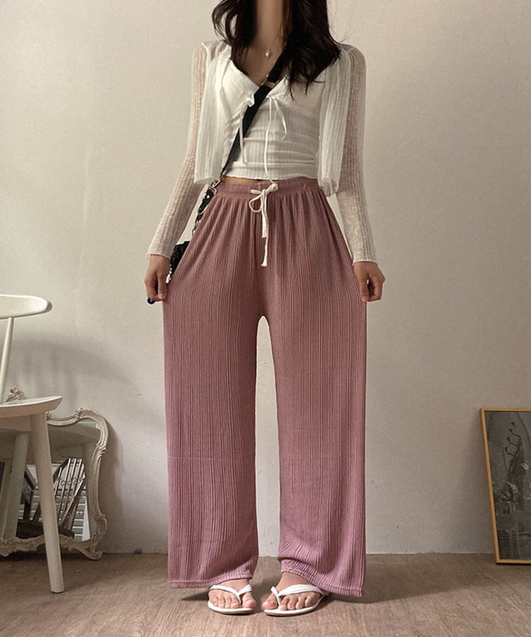 ストレッチデイリーパンツ(6color) PINK