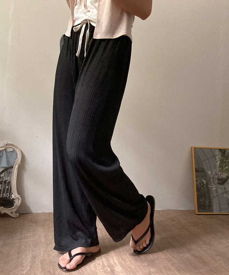 ストレッチデイリーパンツ(6color) BLACK