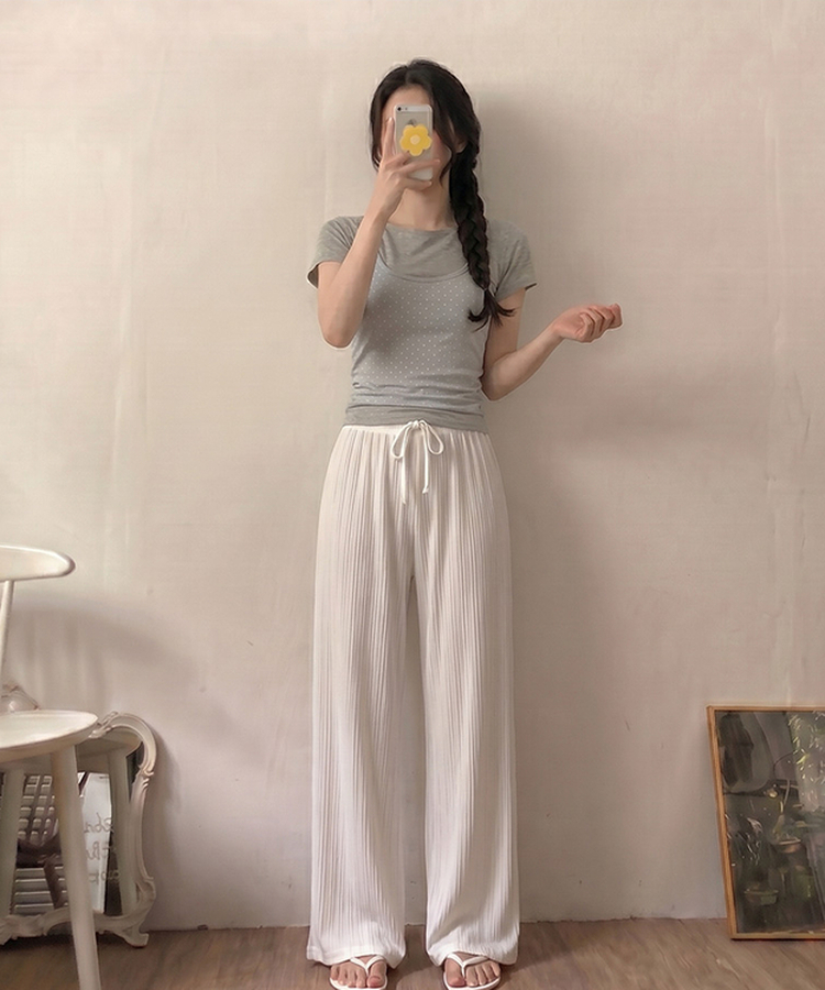 ストレッチデイリーパンツ(6color) WHITE