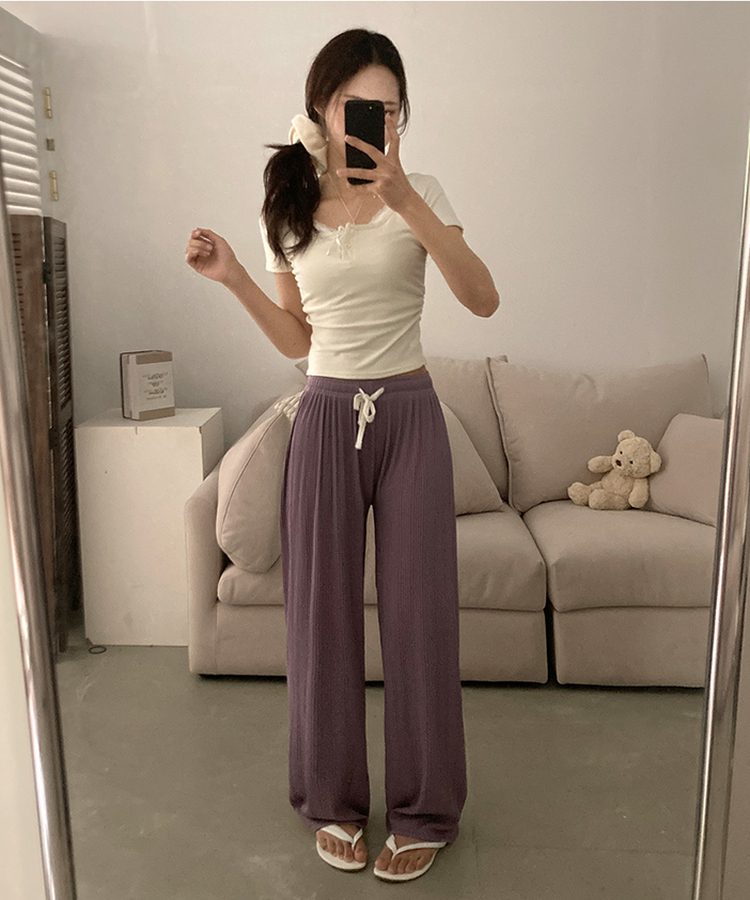 ストレッチデイリーパンツ(6color) PURPLE