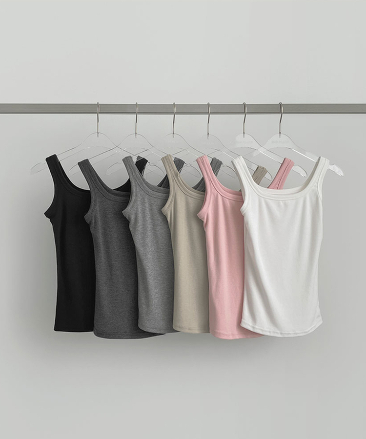 ベーシックスリムフィットノースリーブ(6color)