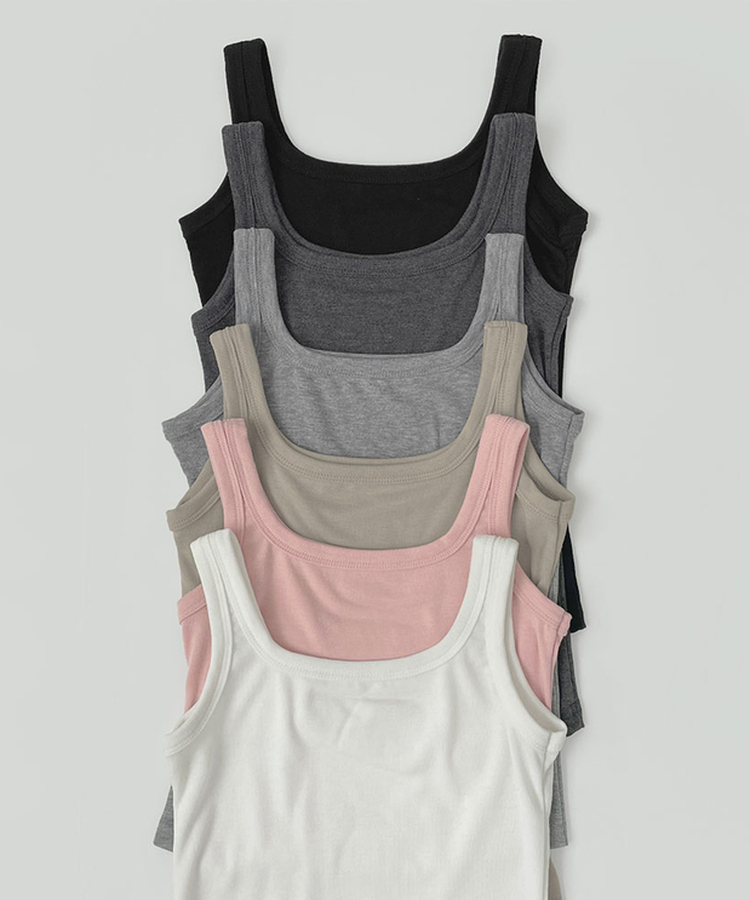 ベーシックスリムフィットノースリーブ(6color)