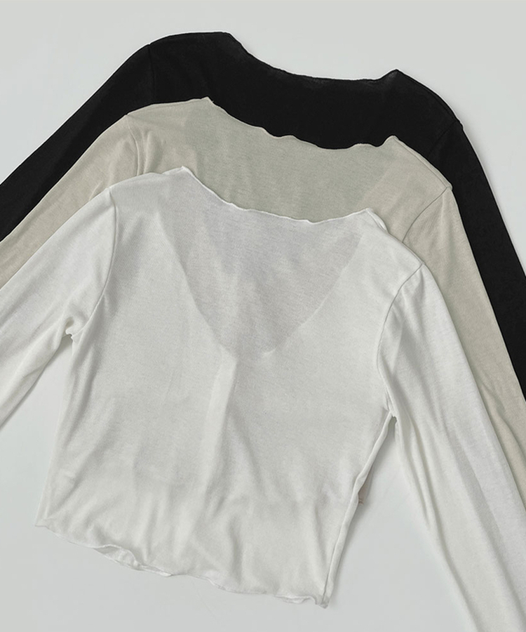 ソフトタッチスリムフィット長袖カーディガン