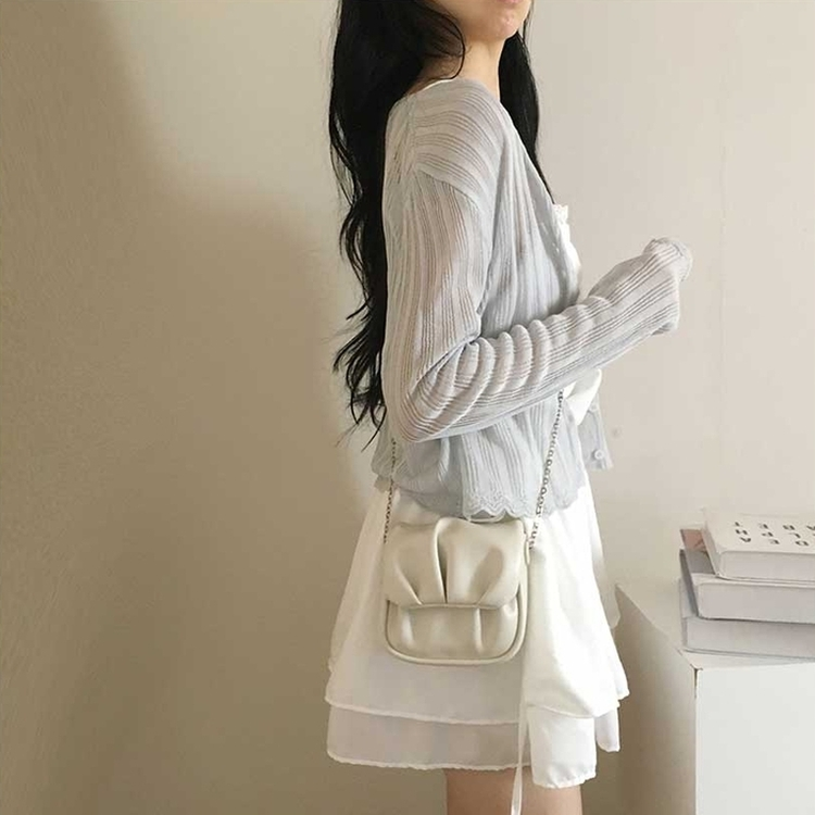 シースルーサマーカーディガン(5color) SKY BLUE