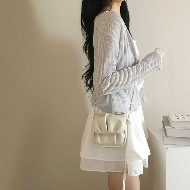 レイヤードレースシアリングキャミワンピース WHITE