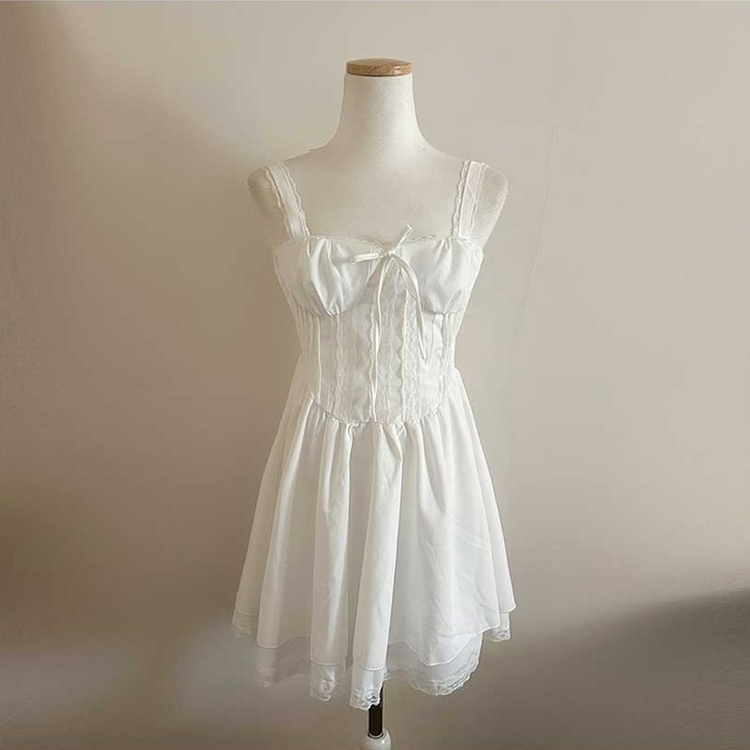 デイリーリボンレースワンピース