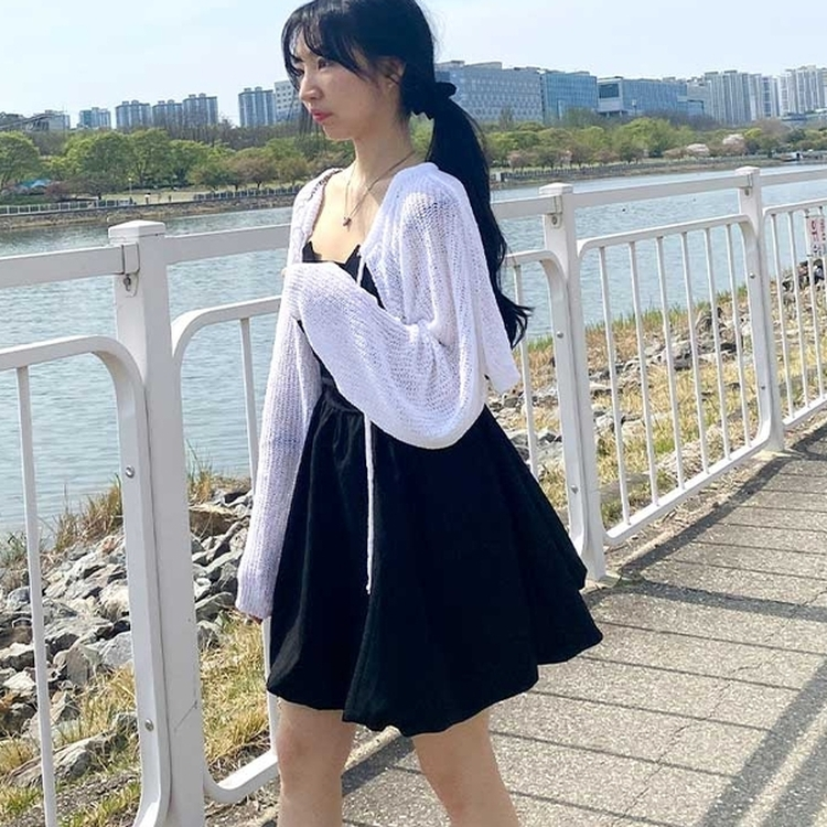 ボレロリボンカーディガン(6color) IVORY