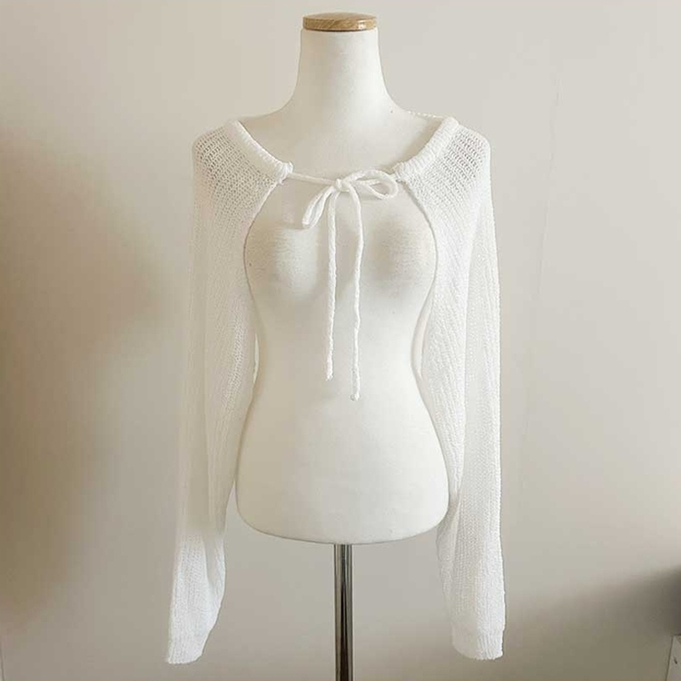 ボレロリボンカーディガン(6color)