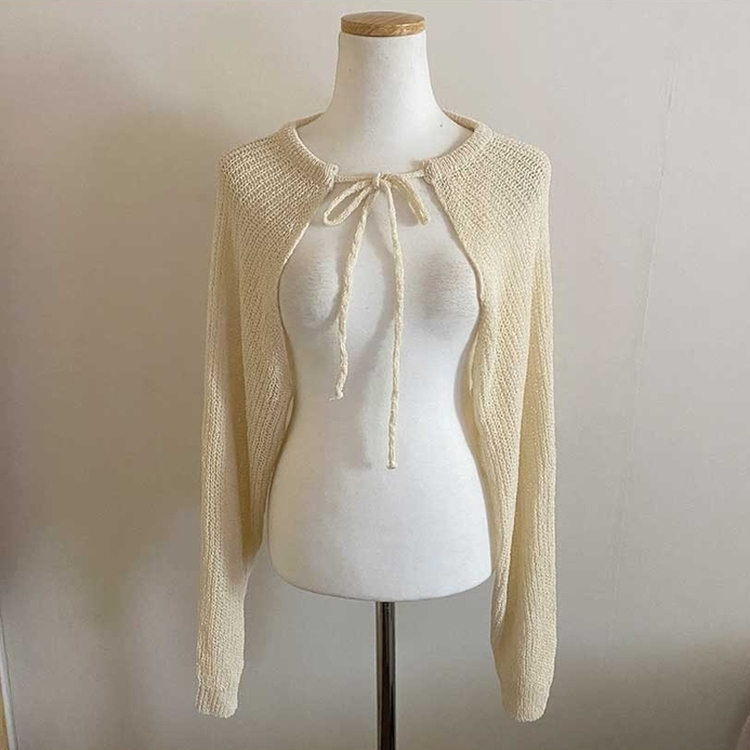 ボレロリボンカーディガン(6color)