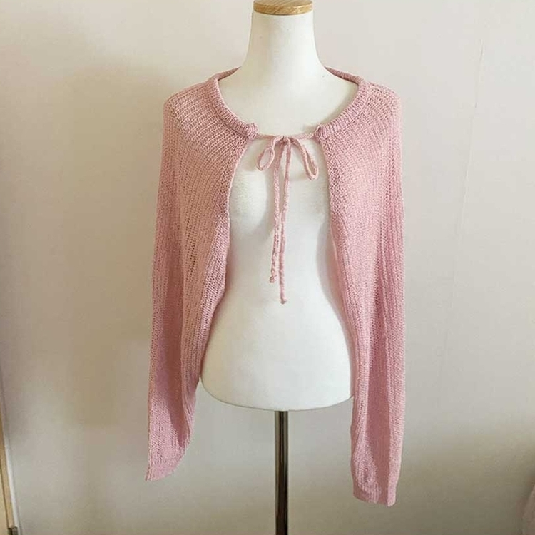 ボレロリボンカーディガン(6color)