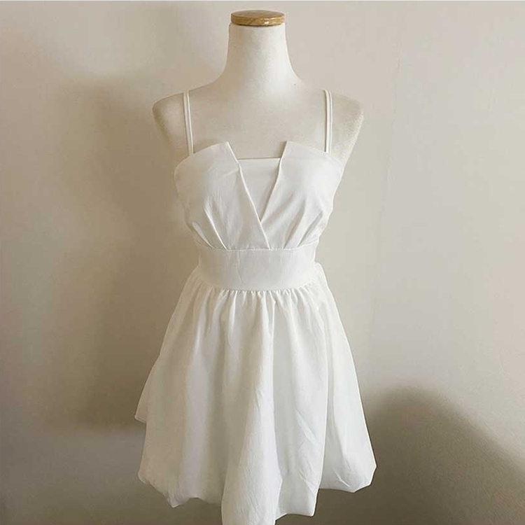 バックリボンキャミソールミニワンピース
