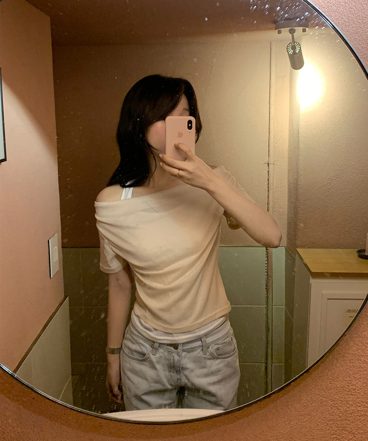 ホルターレイヤードTシャツ BEIGE