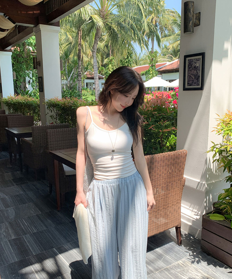 【カップ付き】ベーシックキャミソール(6color) IVORY