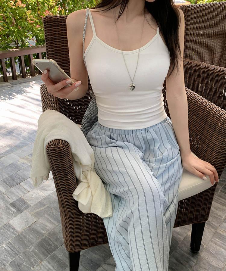 【カップ付き】ベーシックキャミソール(6color) IVORY