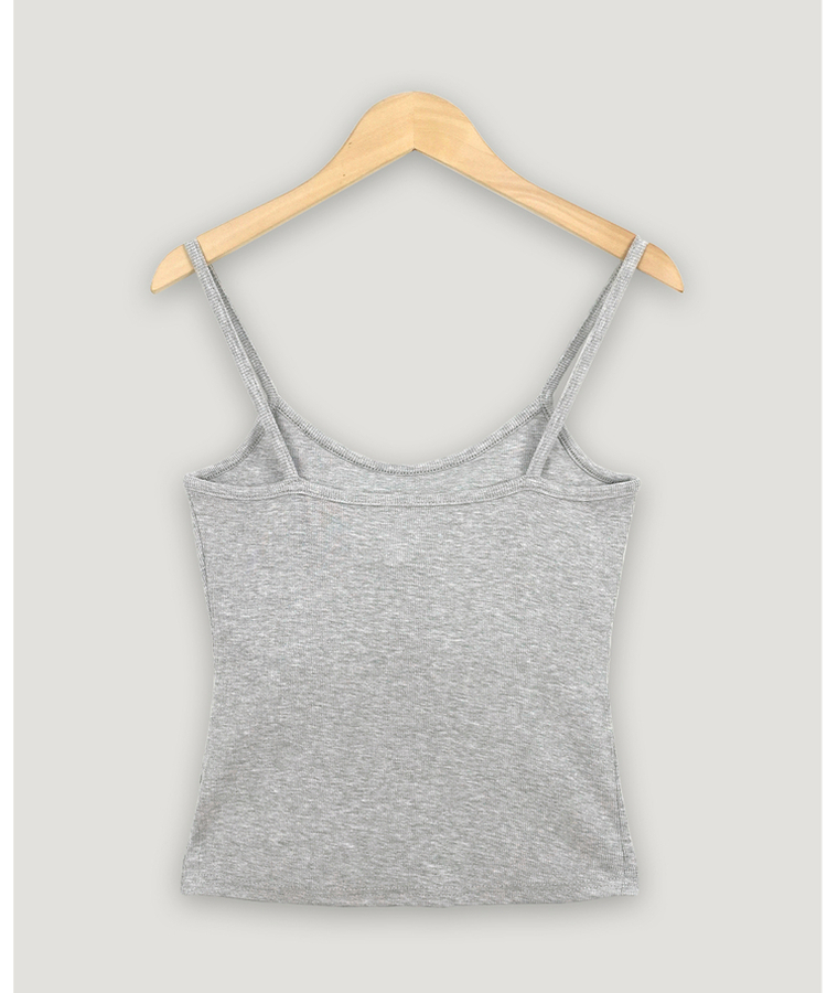 【カップ付き】ベーシックキャミソール(6color)