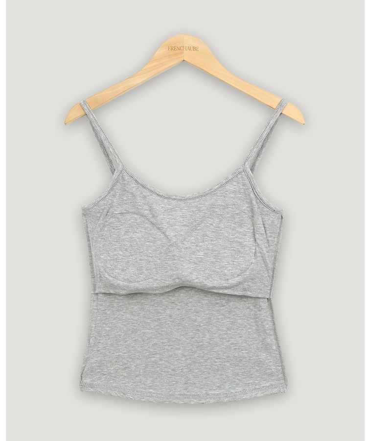 【カップ付き】ベーシックキャミソール(6color)