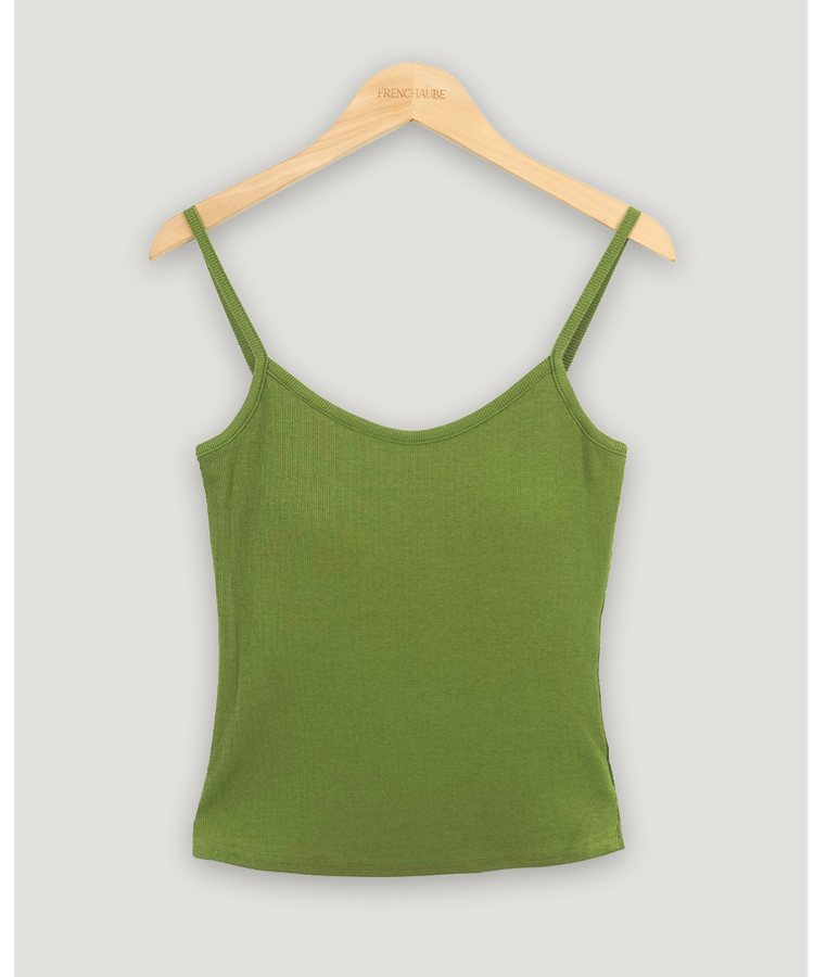 【カップ付き】ベーシックキャミソール(6color)