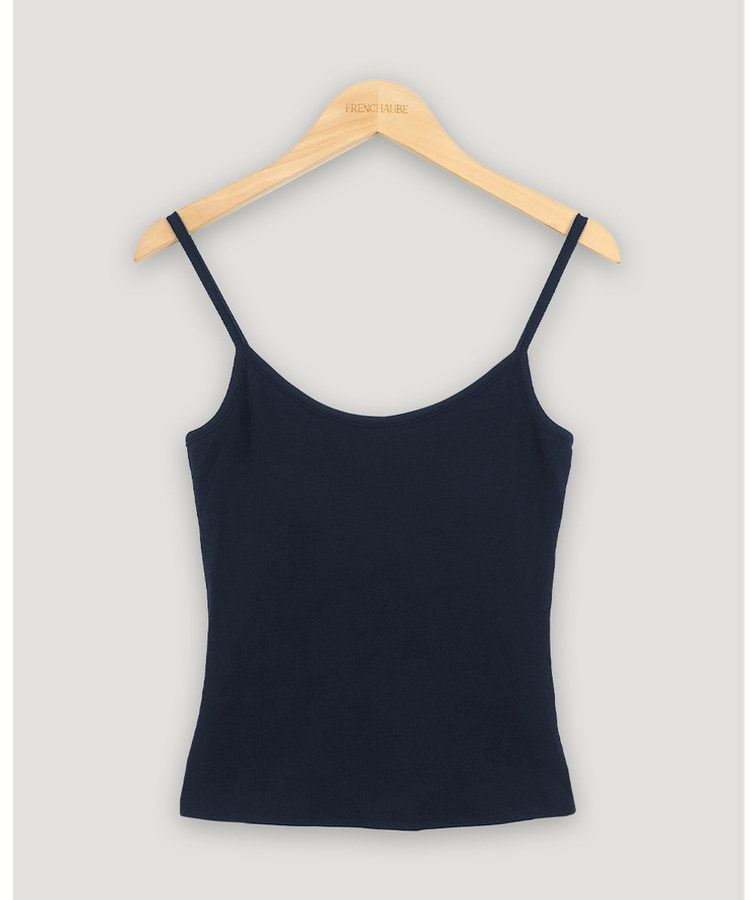 【カップ付き】ベーシックキャミソール(6color)