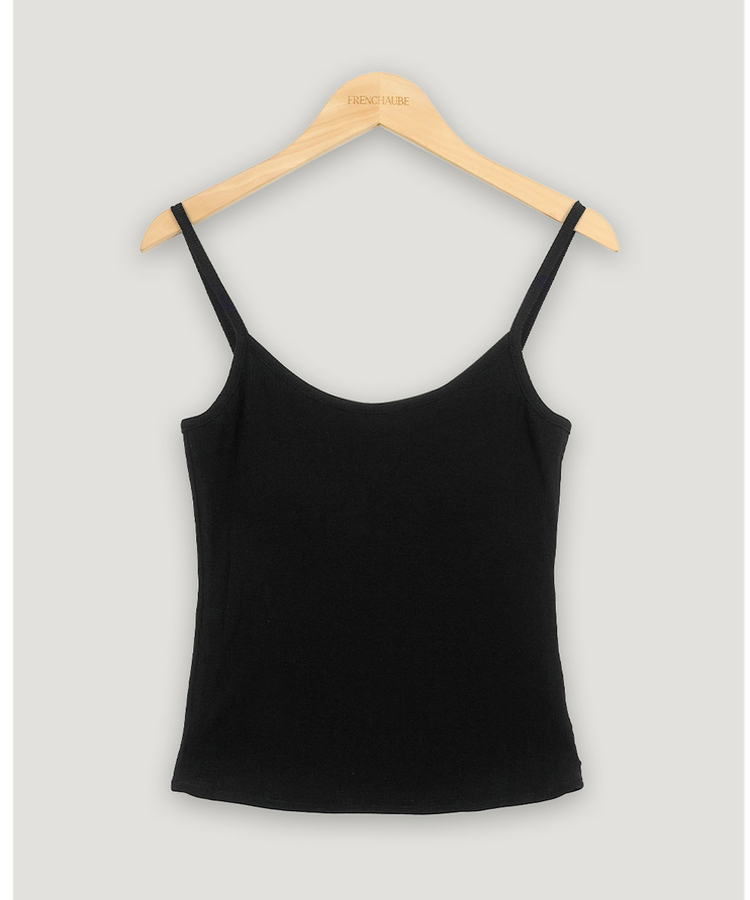 【カップ付き】ベーシックキャミソール(6color)