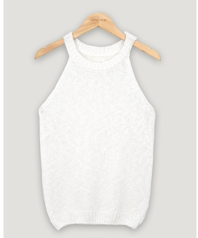 ホルターネックメッシュキャミソール(5color)