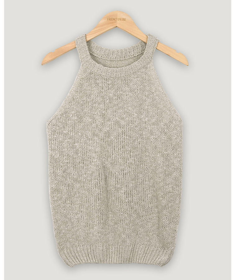 ホルターネックメッシュキャミソール(5color)