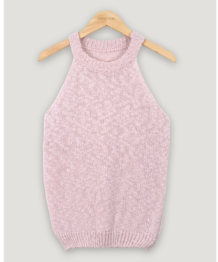 ホルターネックメッシュキャミソール(5color)