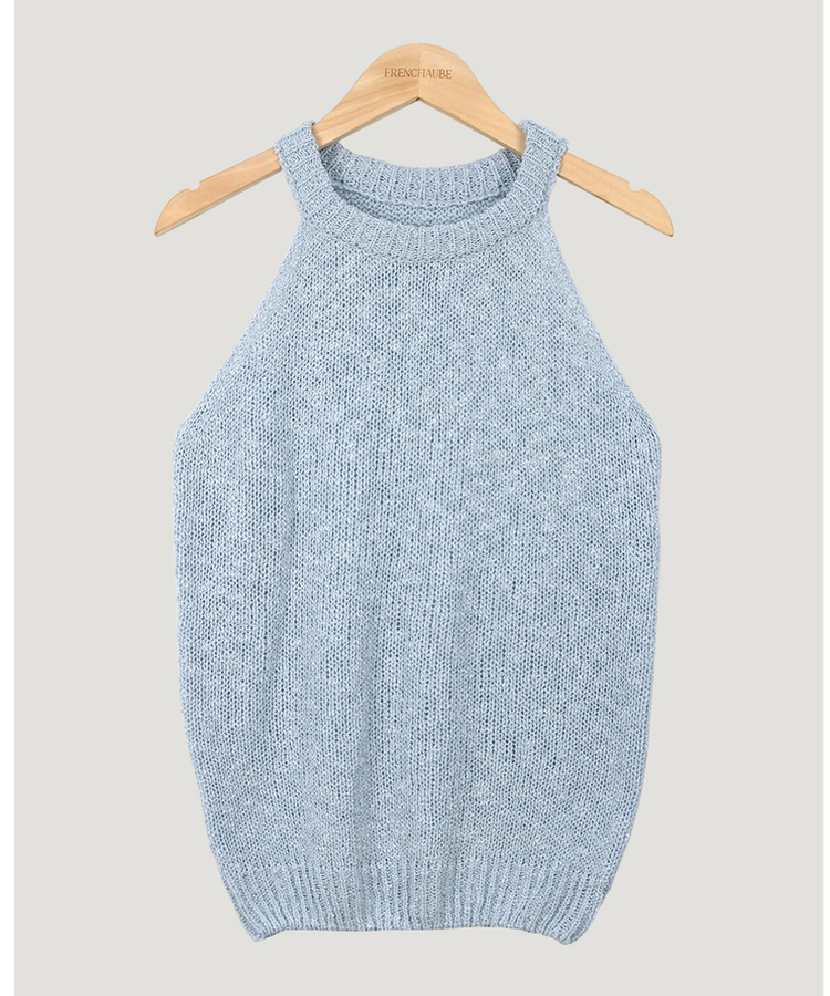 ホルターネックメッシュキャミソール(5color)