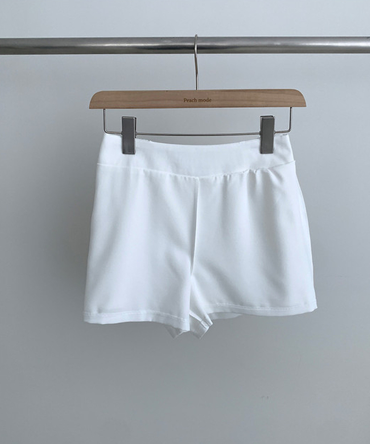 バンディングミニスカートパンツ