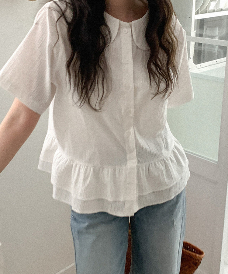 ワイドデニムパンツ MID DENIM