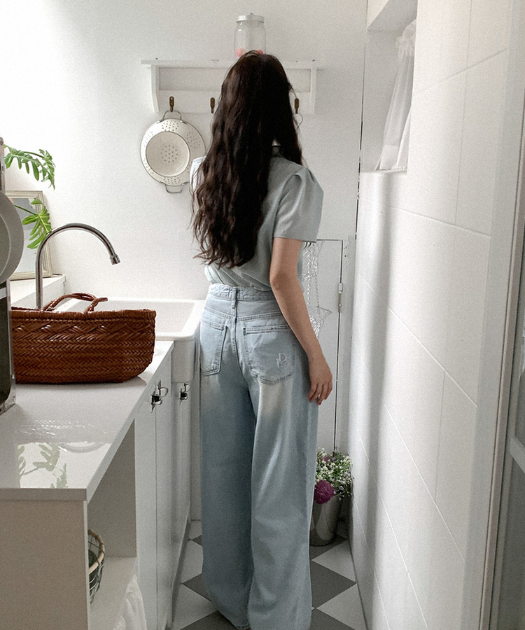 ドレープリボンブラウス MINT