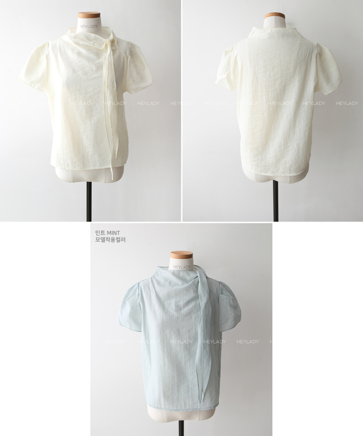 ドレープリボンブラウス