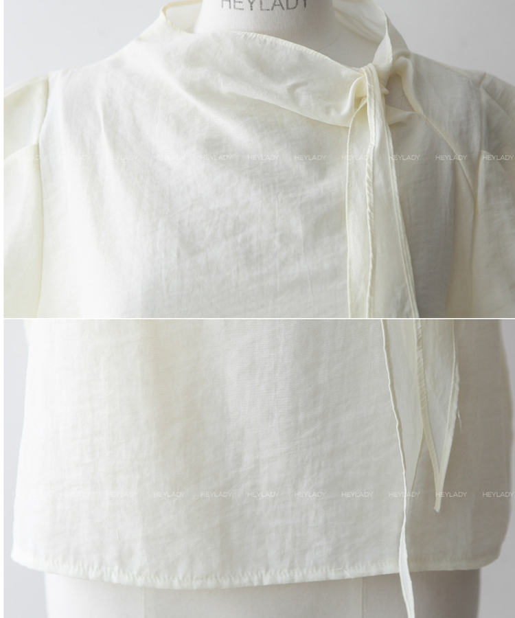 ドレープリボンブラウス