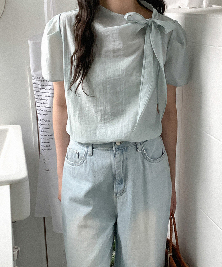 ワイドデニムパンツ LIGHT DENIM