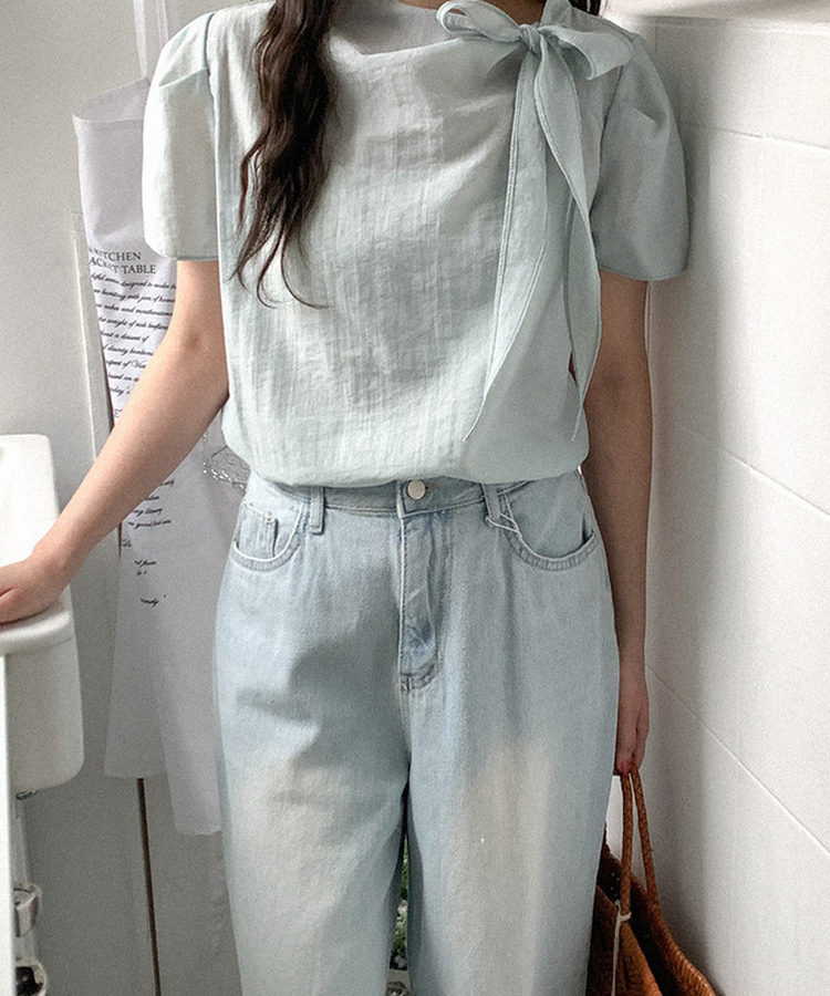 ワイドデニムパンツ LIGHT DENIM