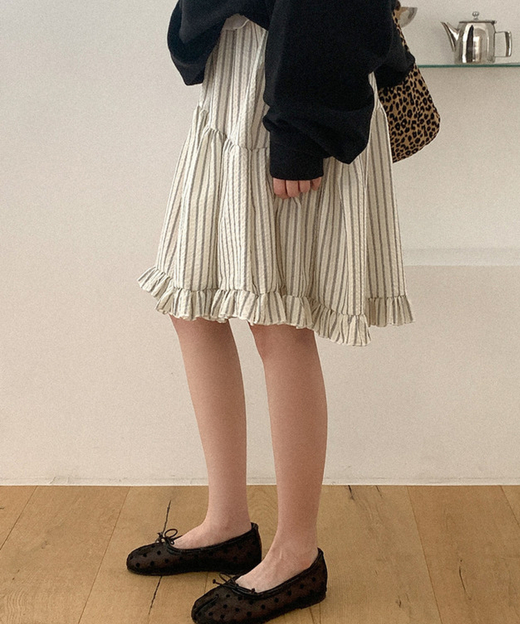 メッシュドットフラットシューズ DOTTED